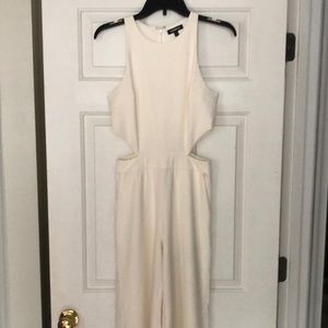 Amazing white jumpsuit with cutout detail